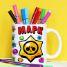 Кружка Brawl Stars с именем Марк Фото № 1